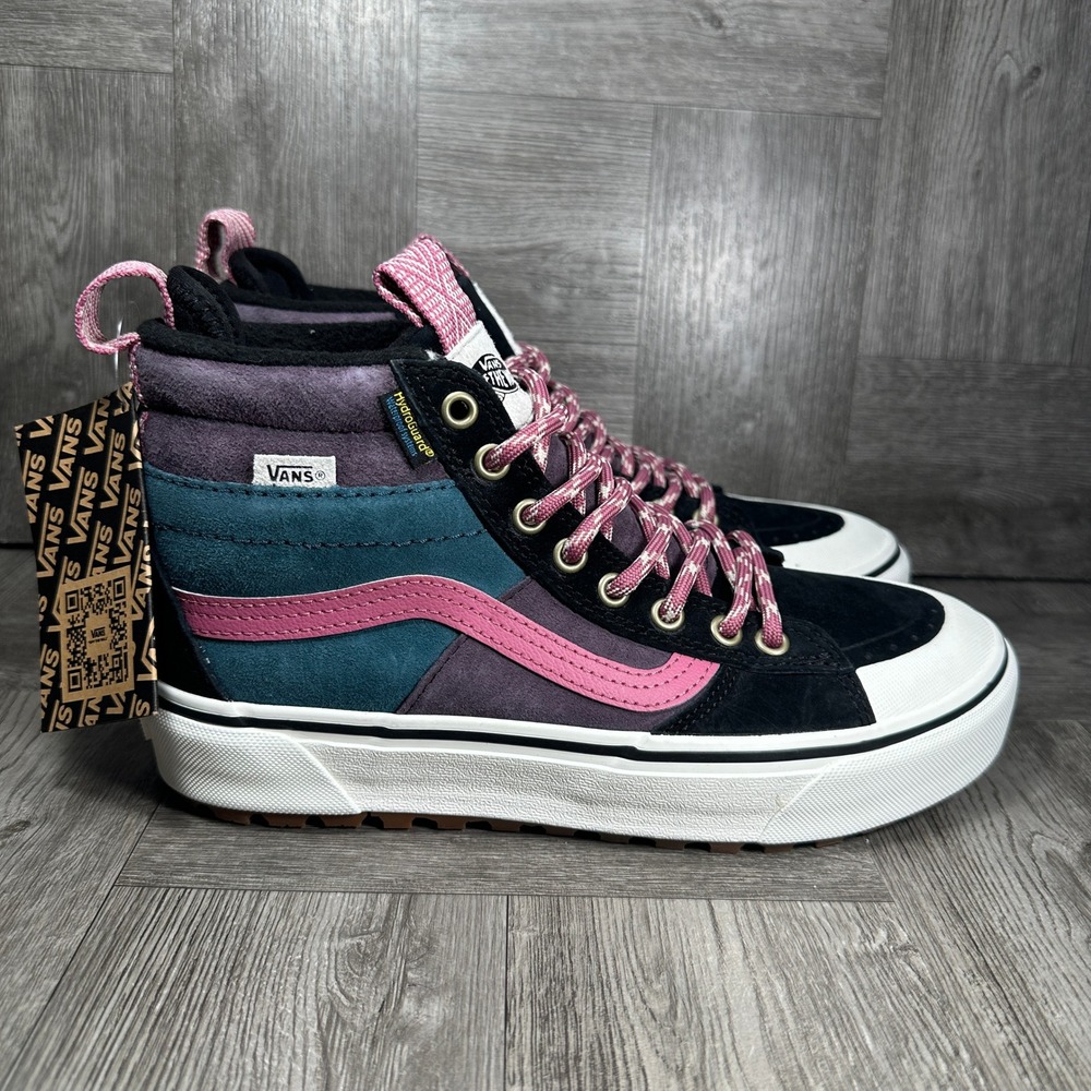 Vans Sk8-Hi MTE-2 Boots Women 8 Black Multi Waterproof Primaloft 507898 NEW